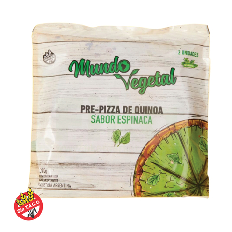 Prepizza de Espinaca ( 2u.) Mundo Vegetal 300g