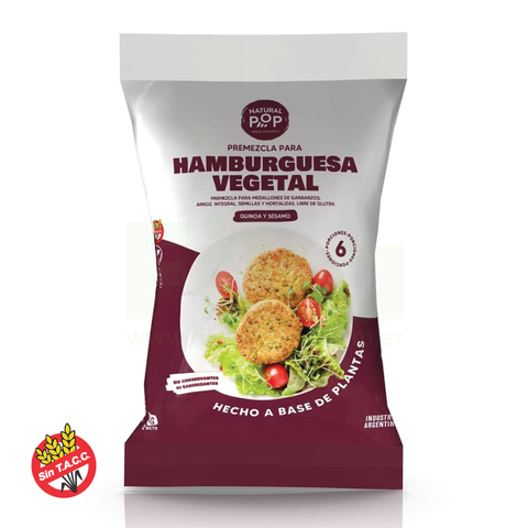 Premezcla Para Hamburguesa Vegetal Natural Pop 200g