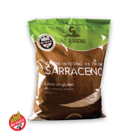 Harina Integral de Trigo Sarraceno Sin Gluten Semillas Gauchas 500g