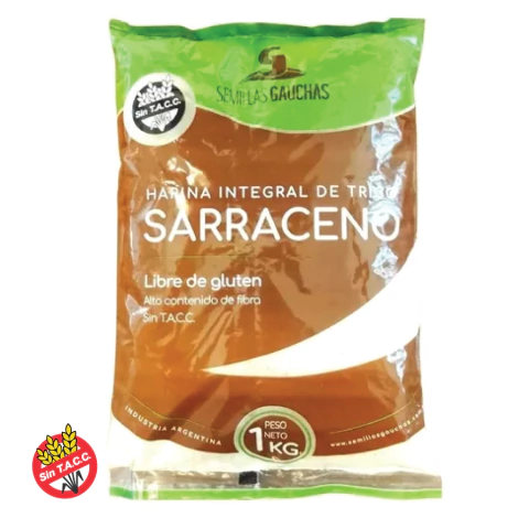 Harina Integral de Trigo Sarraceno Sin Gluten Semillas Gauchas 1kg