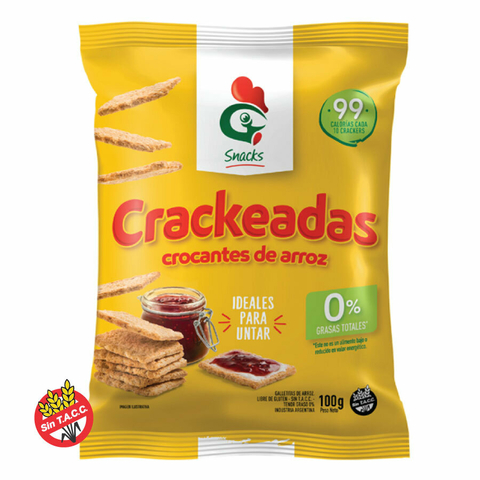 Crackeadas Crocantes De Arroz Gallo Snacks 100g
