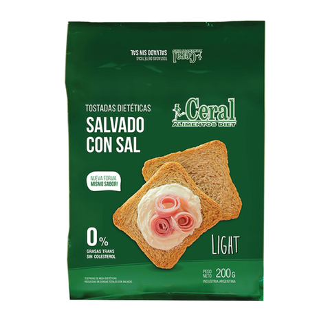 Tostadas Salvado Con Sal Ceral 200g