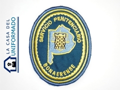 Escudo Bordado SPB Azul Pizarra Con Cordón y Serreta.