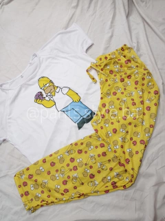 PIJAMA LARGO HOMERO AMARILLO