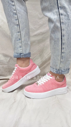 Zapatillas Force gamuza ROSA CHICLE Urban Style BA