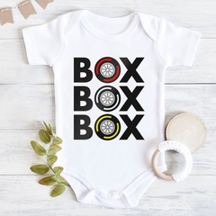 F1 Macacão de manga curta para recém-nascidos, conjunto de roupas simples para meninos e meninas box box box formula 1 f1 - comprar online