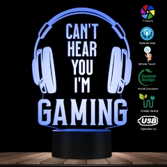 Luminária - Não consigo ouvir você estou jogando - Can't Hear you I'm Gaming - comprar online