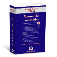 Manual de Sociedades (Libro Físico + Libro Digital) - Editorial Estudio