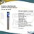 Kit x3 membranas 20 pulgadas SLIM, sedimentos 5 micras + carbón bloque + carbón granular para filtro de agua - mercadeovalle
