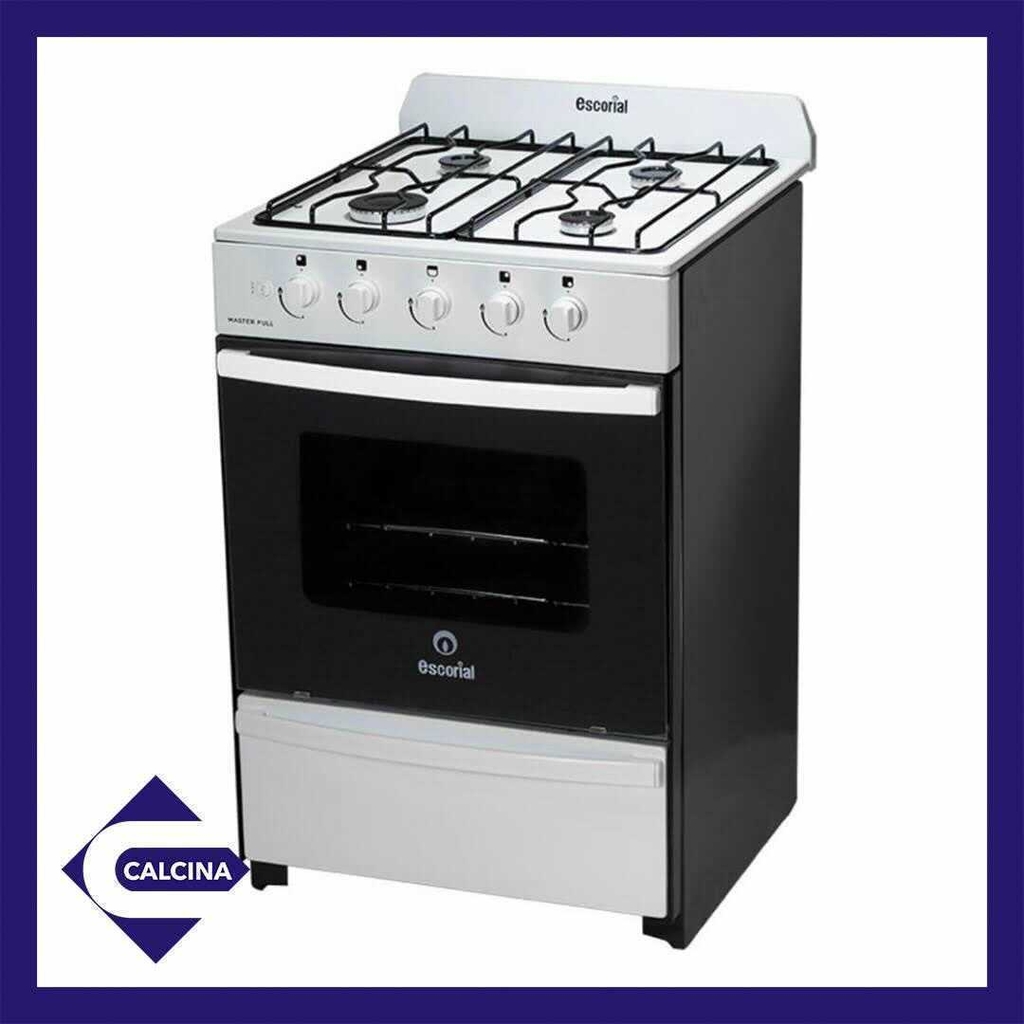 Cocina Escorial Master Multigas 4 Hornallas Blanca