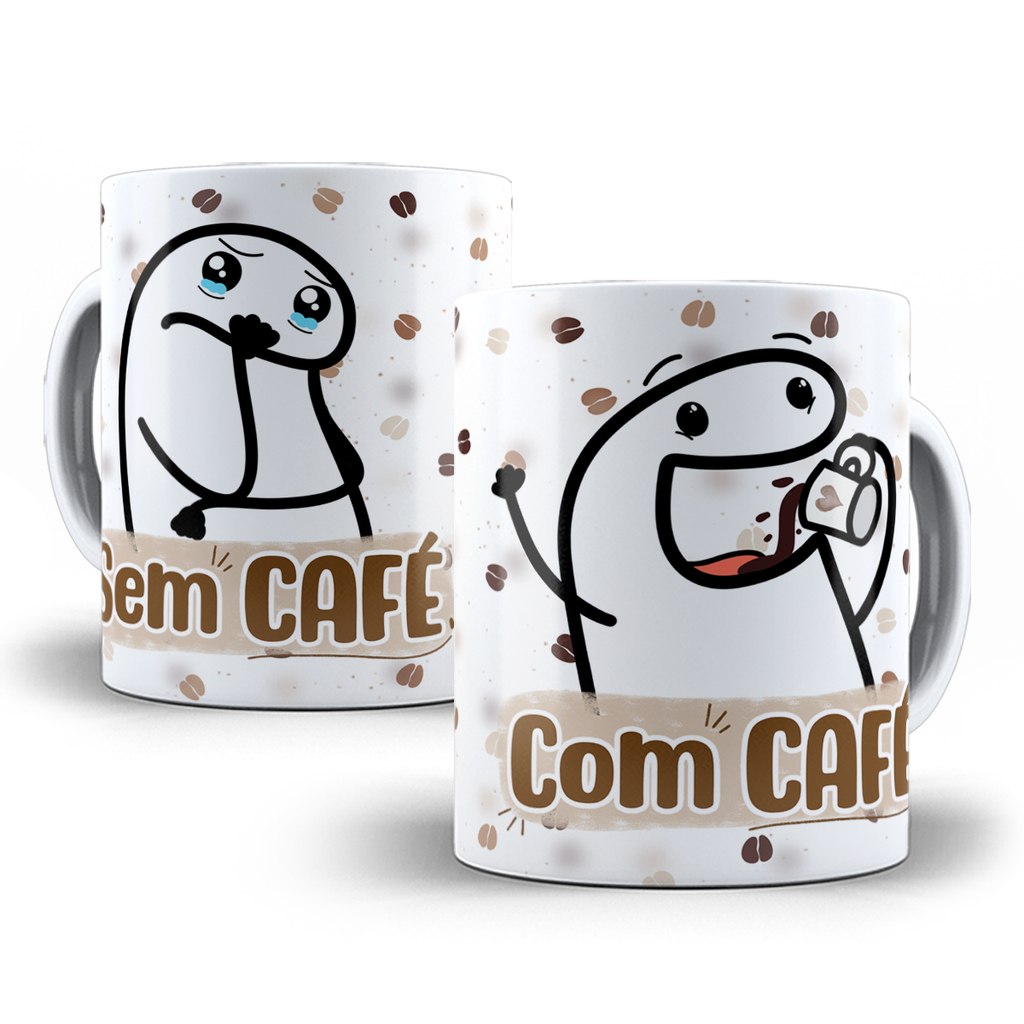 Caneca café florks meme engraçados