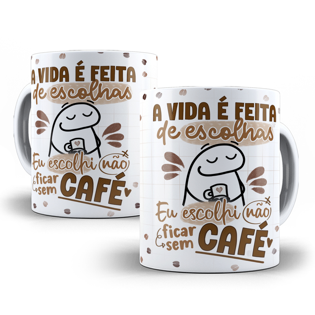 Caneca café florks meme engraçados