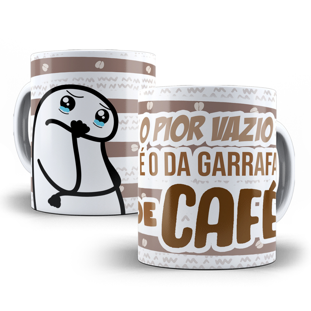 Caneca Personalizada Meme Flork - Aqui para sua Opinião