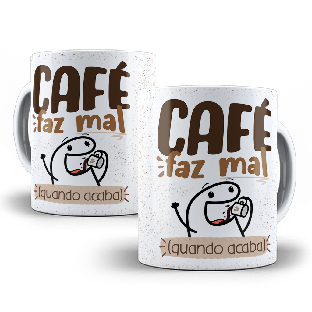 Caneca café florks meme engraçados