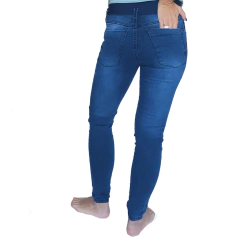 Jean Maternal Con Faja chupin color jean - comprar online