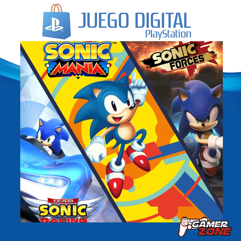 Sonic Team Racing + Sonic Mania - Corrida e Aventura - Ps4 Midia