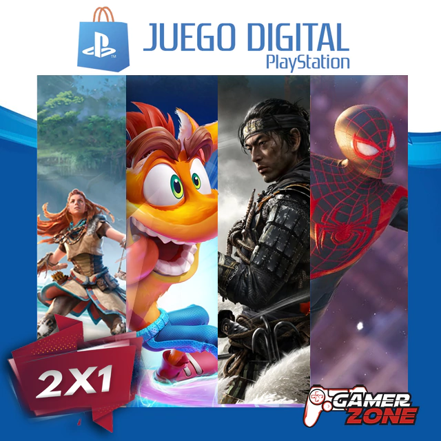 PACK 2X1 JUEGOS DIGITALES PS4 - CUENTAS SECUNDARIAS