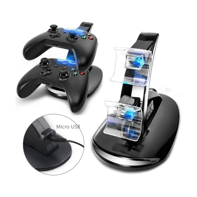 BASE CARGADOR DOBLE PARA JOYSTICK XBOX ONE SND-321