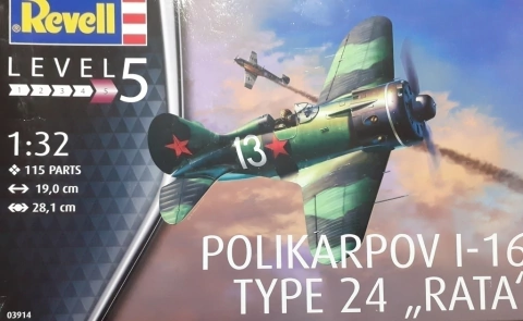 Revell 1/32 3914 Polikarpov I-16 Type 24 Rata