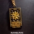 Imagen de Llavero Arcano Tarot Negro & Dorado