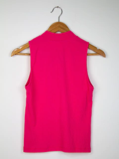 Blusa Canelada Rosa Pink (M) na internet
