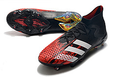 chuteira adidas predator vermelha e preta
