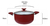 Olla Cacerola 24 Cm Antiadherente Cerámica Roja C/ Tapa - comprar online