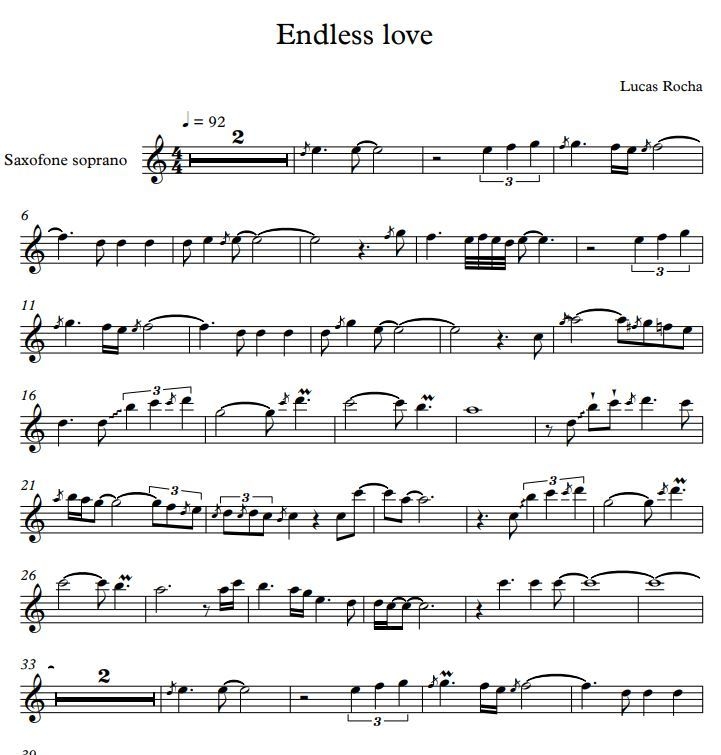 Partitura ENDLESS LOVE KENNY G SAX SOPRANO LR Music