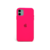 Case Silicone iPhone 11 - Rosa Escuro