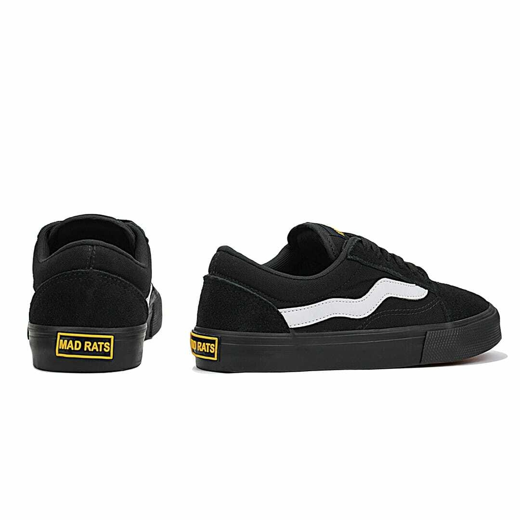 Tênis Mad Rats Old School- Black/Branco - Preto