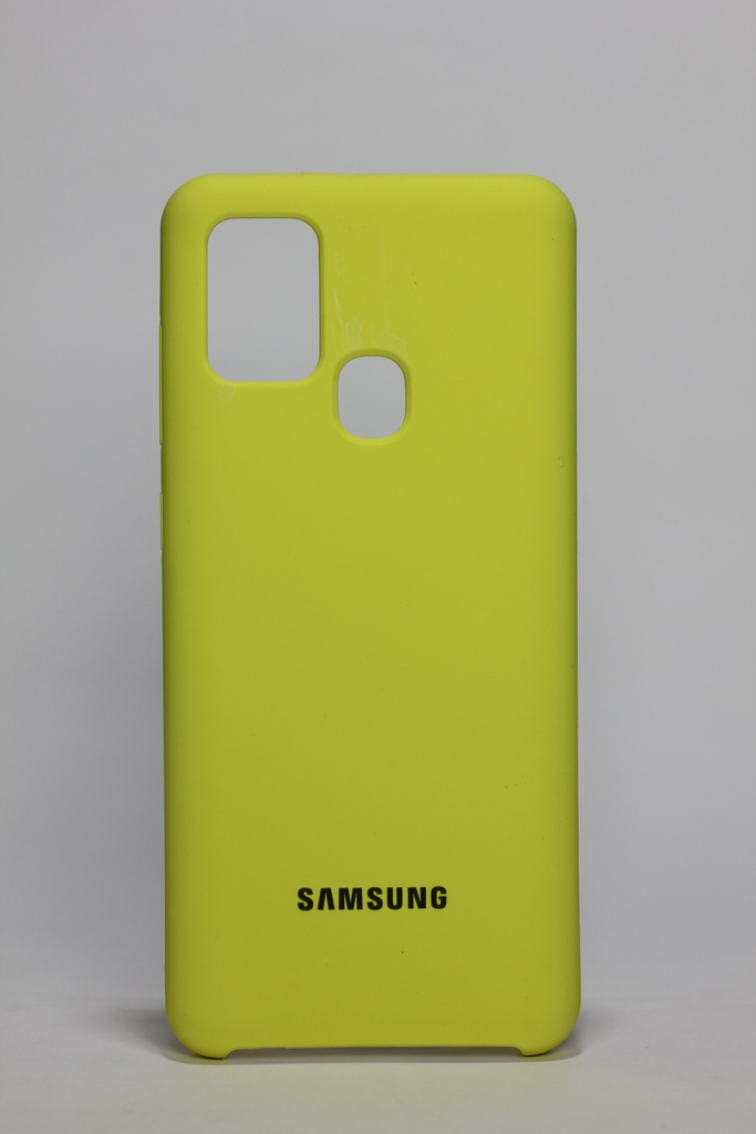 Capa de Silicone para Samsung Galaxy A21S - Amarelo Lemon