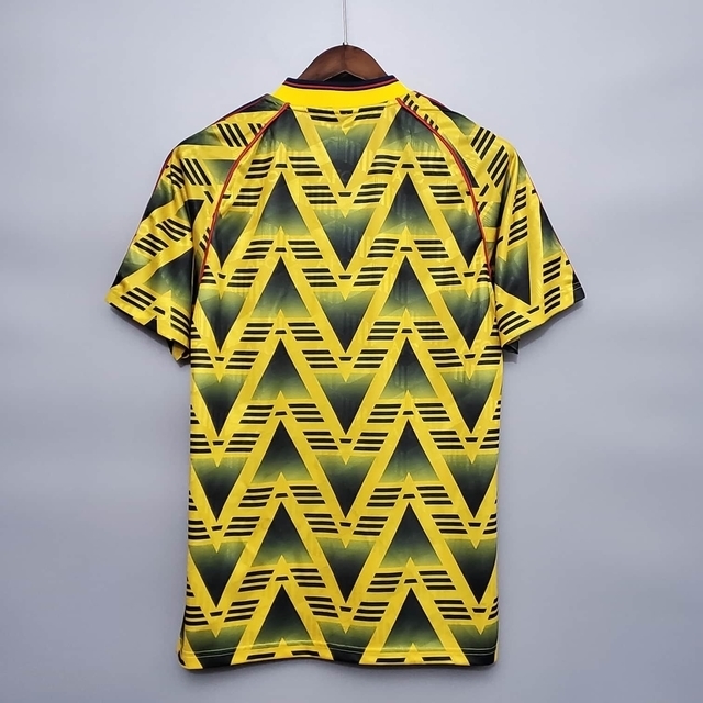 Camisa Arsenal Retrô 1991/1993 Amarela e Preta - Adidas