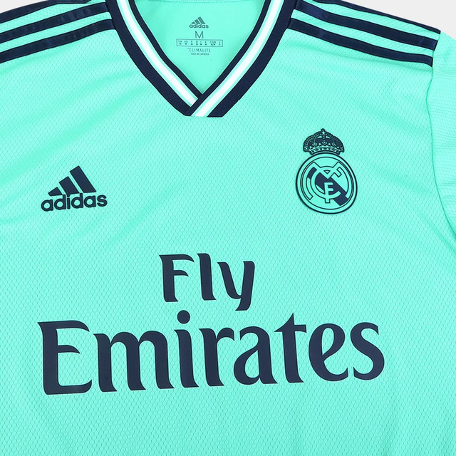 Camisa Real Madrid III Retrô 19/20 - Azul - Adidas