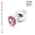 PLUG ALUMINIO CON STRAS- SMALL (VARIOS COLORES) - comprar online