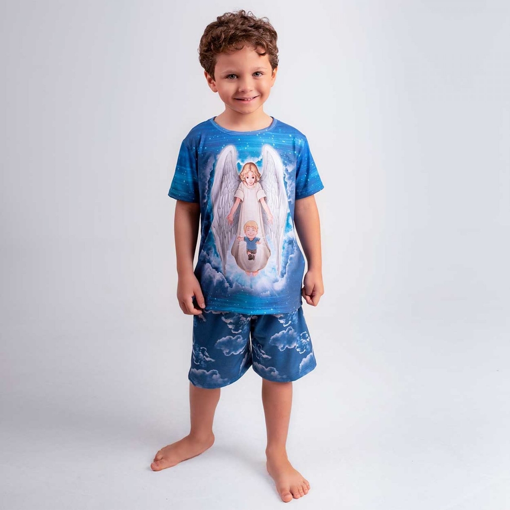 Pijama Infantil Anjo da Guarda - Ora Pro Nobis