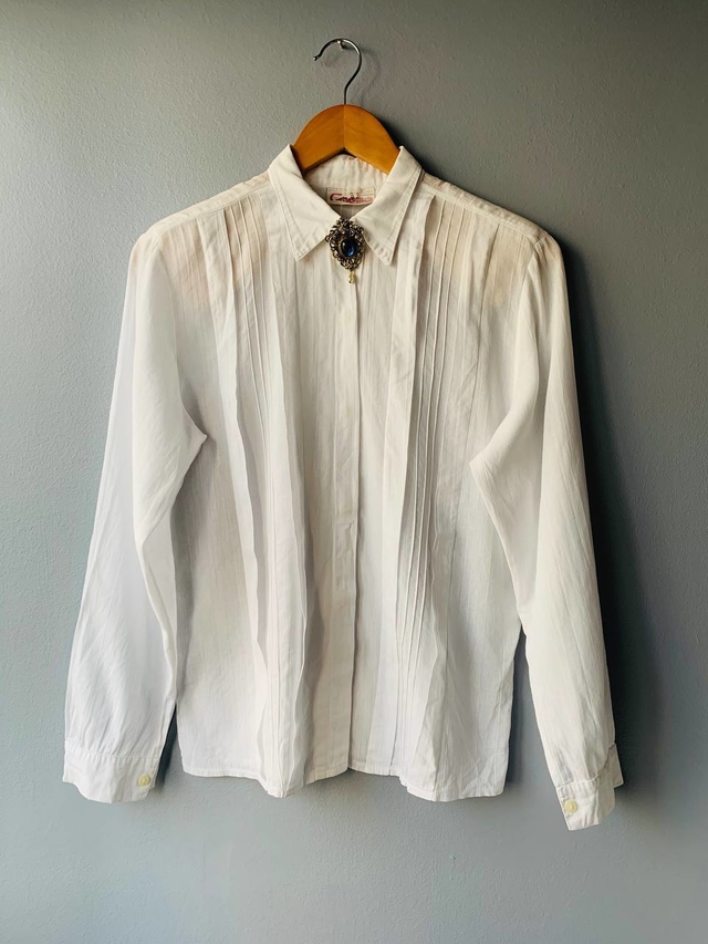 camisa branca vintage