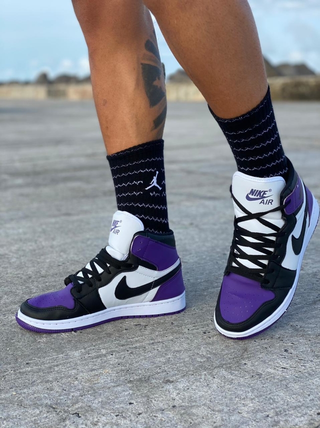 air jordan amarelo e roxo