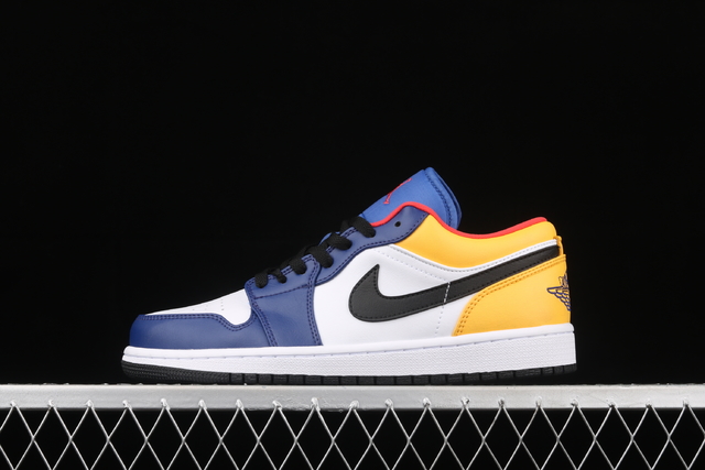 Nike Air Jordan 1 Low 'White Deep Royal Blue'
