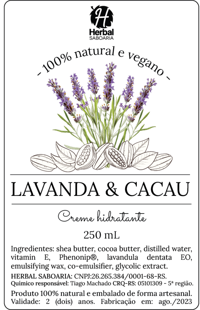 Creme de Mão de Lavanda Francesa