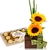 Arrangement of Sunflowers with Candy - buy online