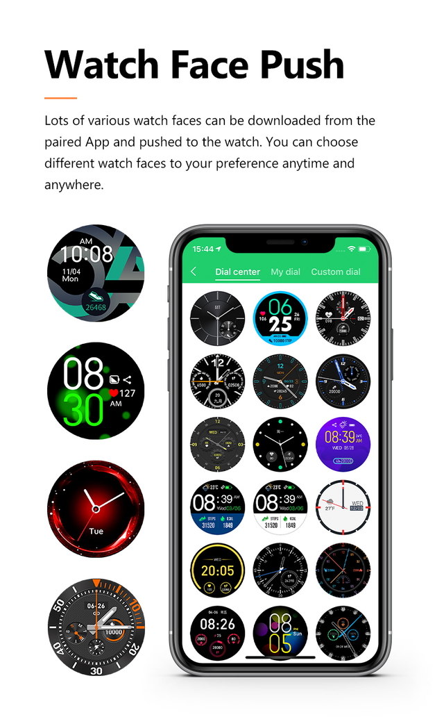 SMARTWATCH KingWear G1 Black - 46 mm Caja Acero