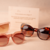Óculos de Sol Acetato Estampado Marrom - loja online