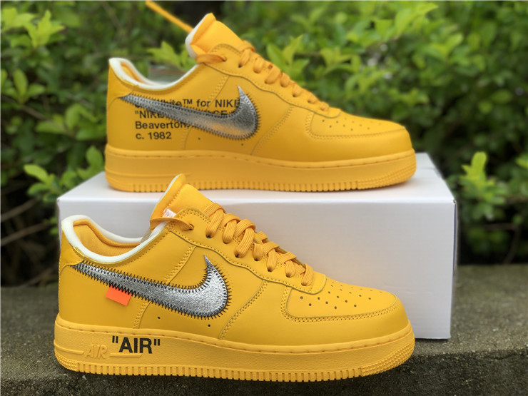 air force off white amarelo