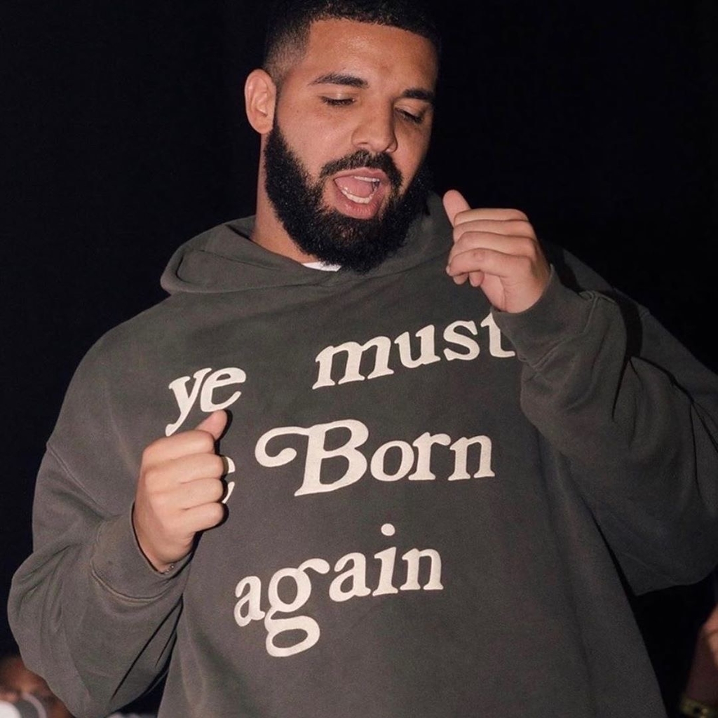 ye must be born again moletom com capuz red