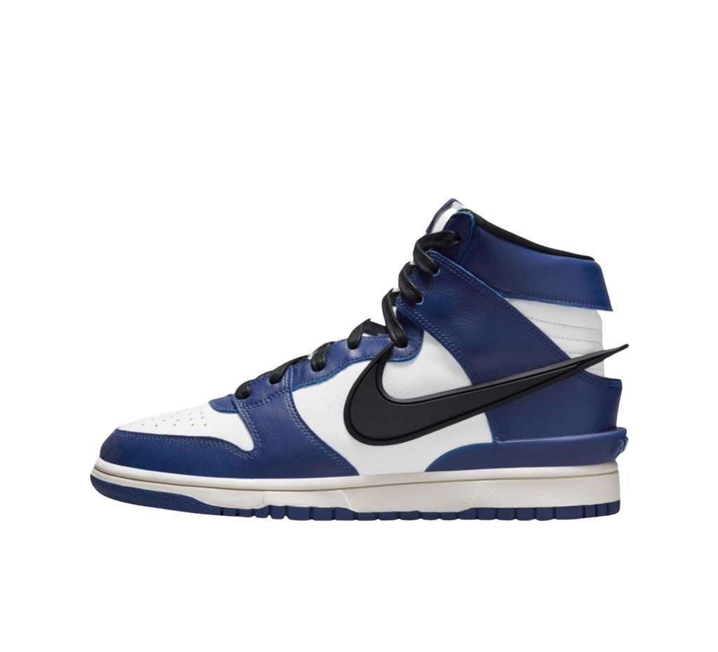 nike dunk high royal blue black