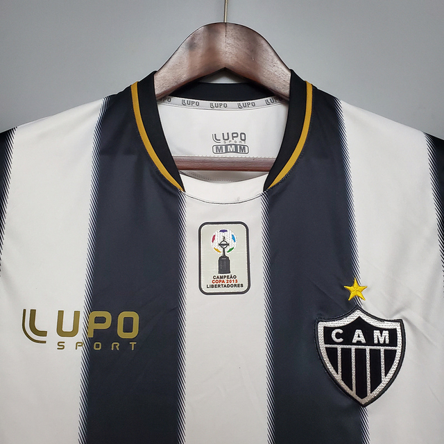 Camisa Atlético MG Retrô 2013 Preta e Branca - Lupo