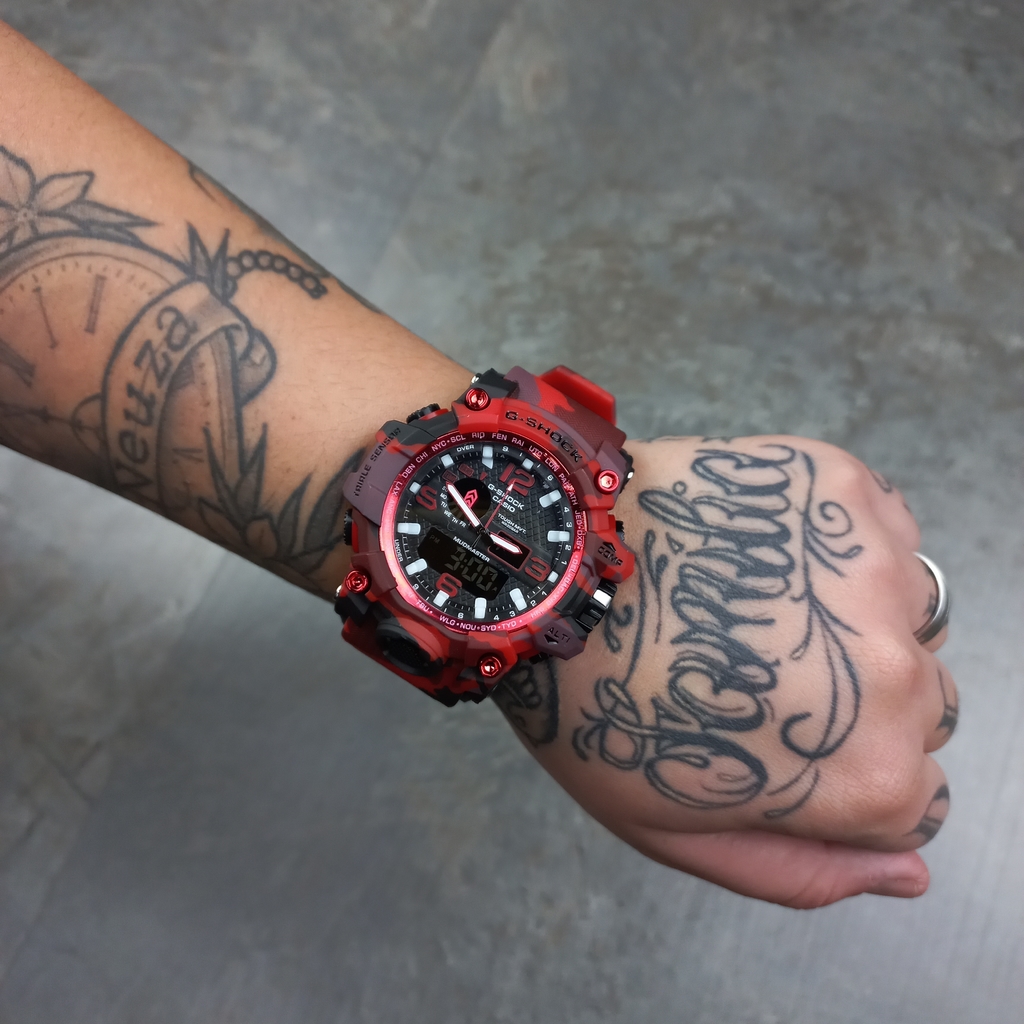 g shock original vermelho