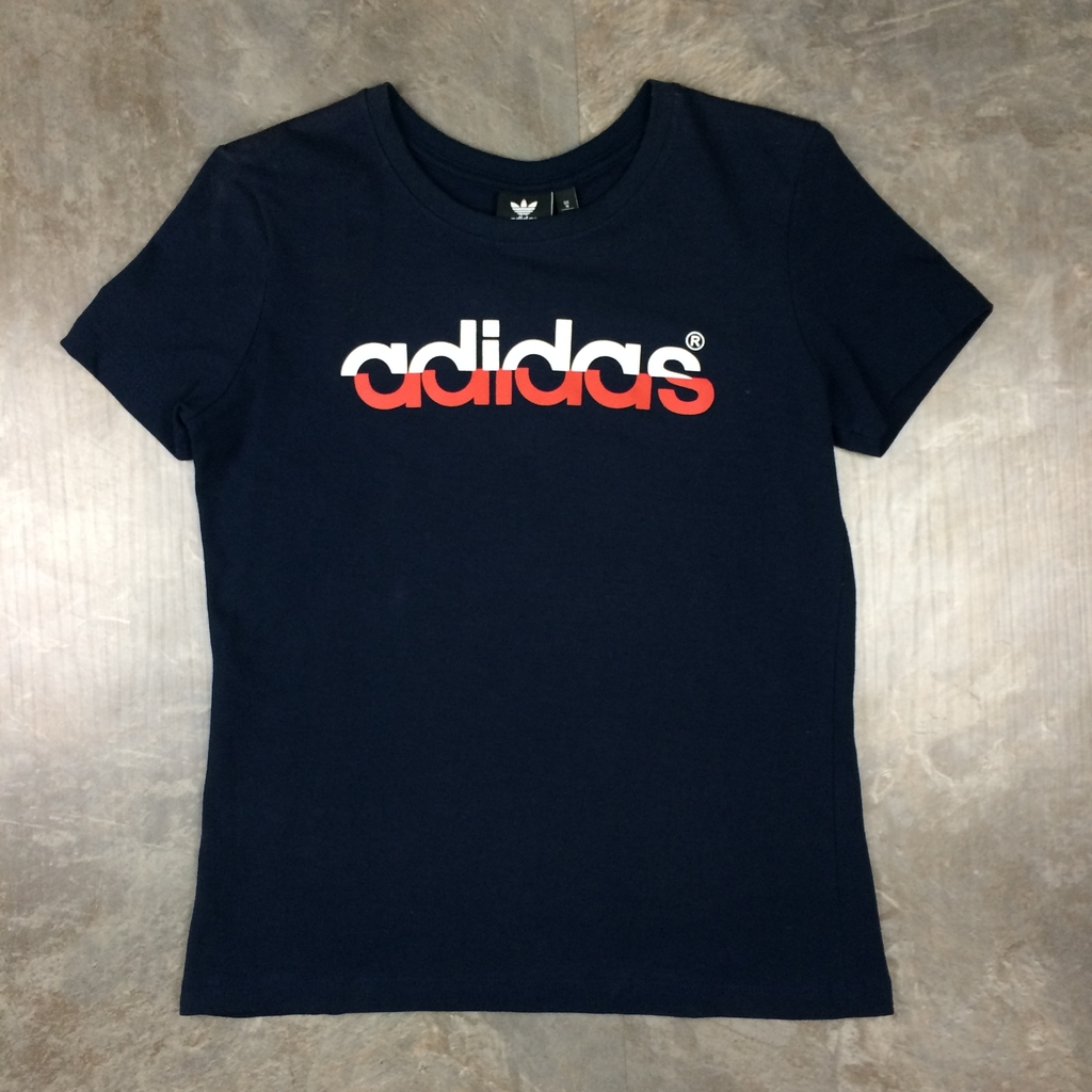 camiseta adidas feminina azul marinho