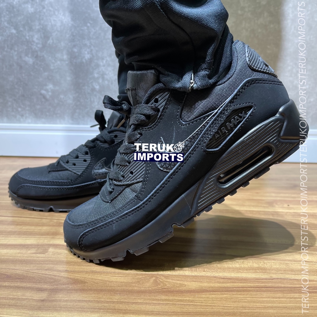 nike air max 90 preto e azul