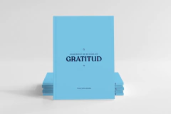 Cuaderno de 90 días de Gratitud Tomo Celeste: fuerza de voluntad y poder pesonal - Vai Com Alma